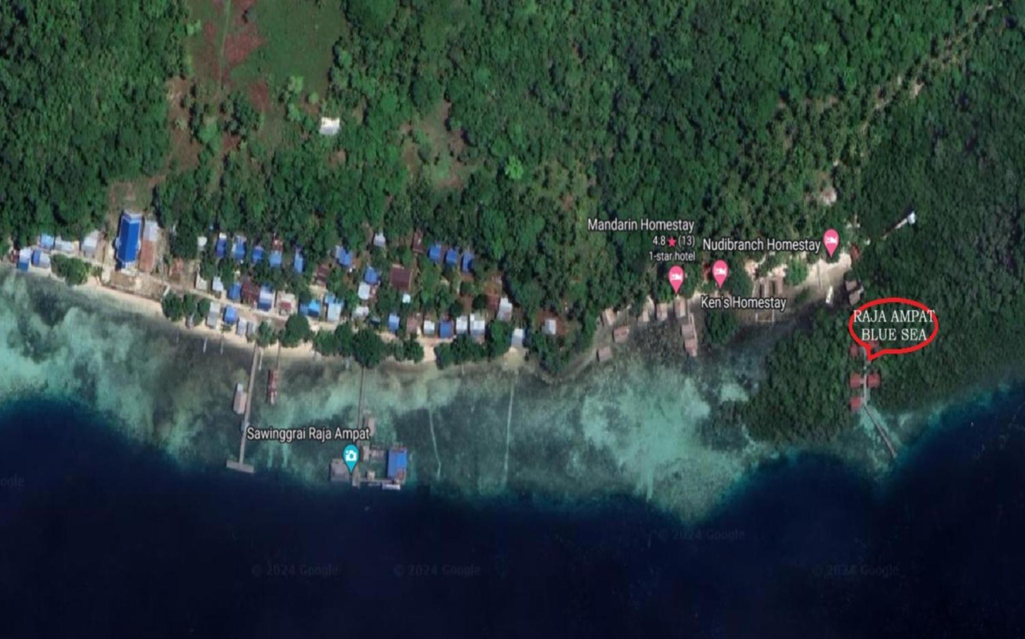 BesirRaja Ampat Blue Sea别墅 外观 照片